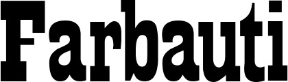 Vorschau des Bootsnamens "Farbauti" als Schriftzug für "Bootsbeschriftung Neu 28"