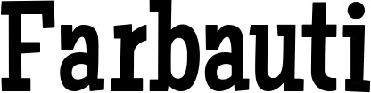 Vorschau des Bootsnamens "Farbauti" als Schriftzug für "Bootsbeschriftung Neu 54"