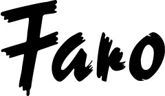 Vorschau des Bootsnamens "Faro" als Schriftzug für "Bootsbeschriftung Neu 10"