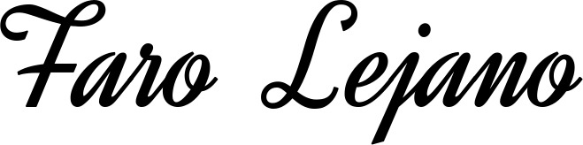 Vorschau des Bootsnamens "Faro Lejano" als Schriftzug für "Bootsbeschriftung Klassisch 44"