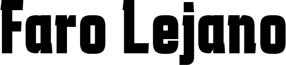 Vorschau des Bootsnamens "Faro Lejano" als Schriftzug für "Bootsbeschriftung Fett 41"