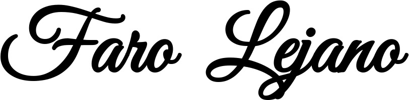 Vorschau des Bootsnamens "Faro Lejano" als Schriftzug für "Bootsbeschriftung Klassisch 68"