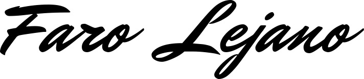 Vorschau des Bootsnamens "Faro Lejano" als Schriftzug für "Bootsbeschriftung Klassisch 82"