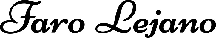 Vorschau des Bootsnamens "Faro Lejano" als Schriftzug für "Bootsbeschriftung Klassisch 84"