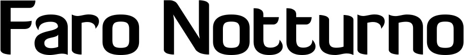 Vorschau des Bootsnamens "Faro Notturno" als Schriftzug für "Bootsbeschriftung Normal 06"