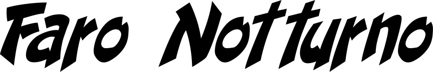 Vorschau des Bootsnamens "Faro Notturno" als Schriftzug für "Bootsbeschriftung Klassisch 31"