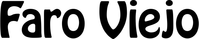 Vorschau des Bootsnamens "Faro Viejo" als Schriftzug für "Bootsbeschriftung Fett 01"