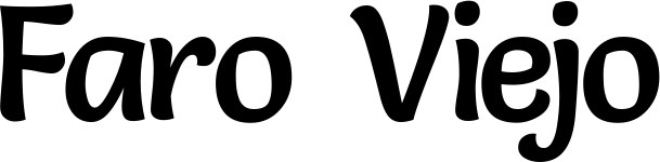 Vorschau des Bootsnamens "Faro Viejo" als Schriftzug für "Bootsbeschriftung Klassisch 94"