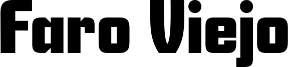 Vorschau des Bootsnamens "Faro Viejo" als Schriftzug für "Bootsbeschriftung Neu 11"
