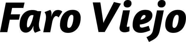 Vorschau des Bootsnamens "Faro Viejo" als Schriftzug für "Bootsbeschriftung Kursiv 01"
