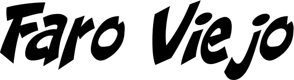 Vorschau des Bootsnamens "Faro Viejo" als Schriftzug für "Bootsbeschriftung Klassisch 31"
