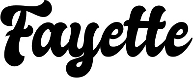 Vorschau des Bootsnamens "Fayette" als Schriftzug für "Bootsbeschriftung Klassisch 41"