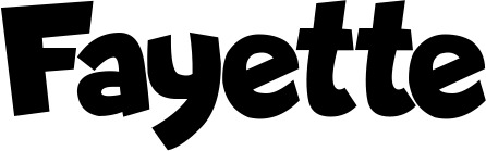 Vorschau des Bootsnamens "Fayette" als Schriftzug für "Bootsbeschriftung Neu 48"