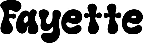 Vorschau des Bootsnamens "Fayette" als Schriftzug für "Bootsbeschriftung Neu 62"