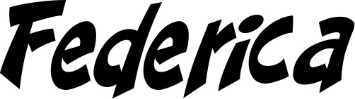 Vorschau des Bootsnamens "Federica" als Schriftzug für "Bootsbeschriftung Klassisch 31"