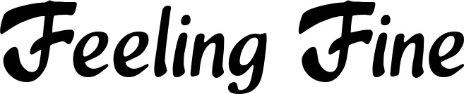 Vorschau des Bootsnamens "Feeling Fine" als Schriftzug für "Bootsbeschriftung Klassisch 15"