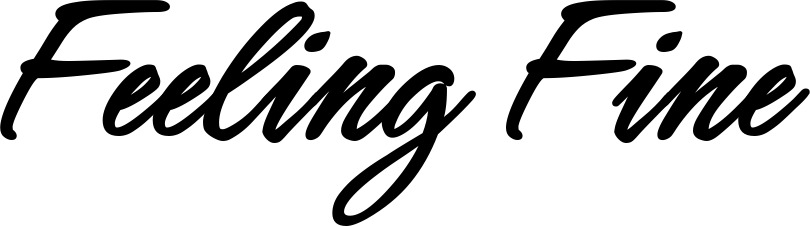 Vorschau des Bootsnamens "Feeling Fine" als Schriftzug für "Bootsbeschriftung Klassisch 71"