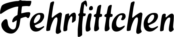 Vorschau des Bootsnamens "Fehrfittchen" als Schriftzug für "Bootsbeschriftung Klassisch 15"