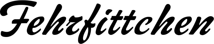 Vorschau des Bootsnamens "Fehrfittchen" als Schriftzug für "Bootsbeschriftung Klassisch 12"