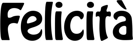 Vorschau des Bootsnamens "Felicità" als Schriftzug für "Bootsbeschriftung Fett 01"