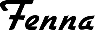Vorschau des Bootsnamens "Fenna" als Schriftzug für "Bootsbeschriftung Klassisch 66"