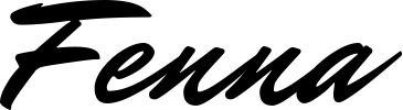 Vorschau des Bootsnamens "Fenna" als Schriftzug für "Bootsbeschriftung Klassisch 82"