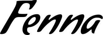 Vorschau des Bootsnamens "Fenna" als Schriftzug für "Bootsbeschriftung Klassisch 57"
