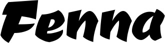 Vorschau des Bootsnamens "Fenna" als Schriftzug für "Bootsbeschriftung Neu 39"
