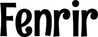 Vorschau des Bootsnamens "Fenrir" als Schriftzug für "Bootsbeschriftung Neu 68"