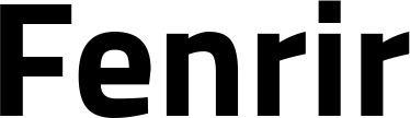 Vorschau des Bootsnamens "Fenrir" als Schriftzug für "Bootsbeschriftung Fett 38"