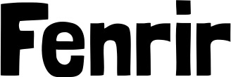Vorschau des Bootsnamens "Fenrir" als Schriftzug für "Bootsbeschriftung Neu 52"