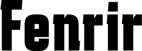 Vorschau des Bootsnamens "Fenrir" als Schriftzug für "Bootsbeschriftung Fett 41"