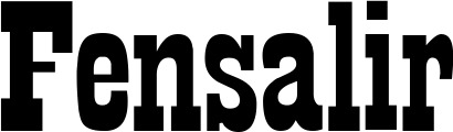 Vorschau des Bootsnamens "Fensalir" als Schriftzug für "Bootsbeschriftung Neu 28"
