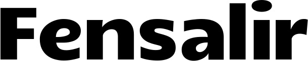 Vorschau des Bootsnamens "Fensalir" als Schriftzug für "Bootsbeschriftung Fett 13"