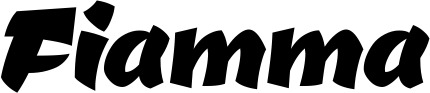 Vorschau des Bootsnamens "Fiamma" als Schriftzug für "Bootsbeschriftung Neu 39"