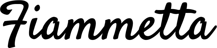 Vorschau des Bootsnamens "Fiammetta" als Schriftzug für "Bootsbeschriftung Klassisch 96"