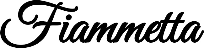 Vorschau des Bootsnamens "Fiammetta" als Schriftzug für "Bootsbeschriftung Klassisch 68"