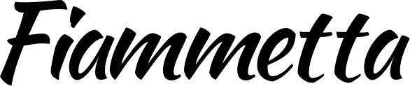 Vorschau des Bootsnamens "Fiammetta" als Schriftzug für "Bootsbeschriftung Klassisch 73"