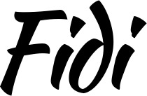Vorschau des Bootsnamens "Fidi" als Schriftzug für "Bootsbeschriftung Klassisch 73"