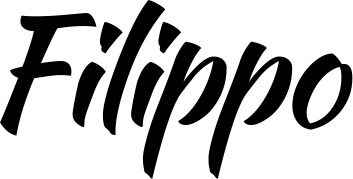 Vorschau des Bootsnamens "Filippo" als Schriftzug für "Bootsbeschriftung Klassisch 73"
