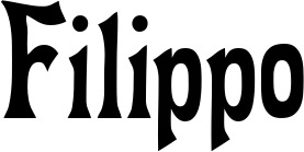 Vorschau des Bootsnamens "Filippo" als Schriftzug für "Bootsbeschriftung Neu 44"