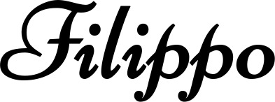 Vorschau des Bootsnamens "Filippo" als Schriftzug für "Bootsbeschriftung Klassisch 84"