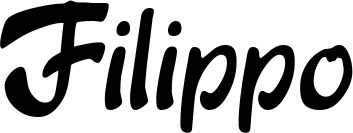 Vorschau des Bootsnamens "Filippo" als Schriftzug für "Bootsbeschriftung Klassisch 15"