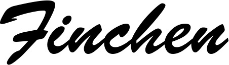 Vorschau des Bootsnamens "Finchen" als Schriftzug für "Bootsbeschriftung Klassisch 03"