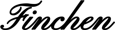 Vorschau des Bootsnamens "Finchen" als Schriftzug für "Bootsbeschriftung Klassisch 107"