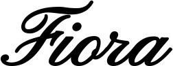 Vorschau des Bootsnamens "Fiora" als Schriftzug für "Bootsbeschriftung Klassisch 107"