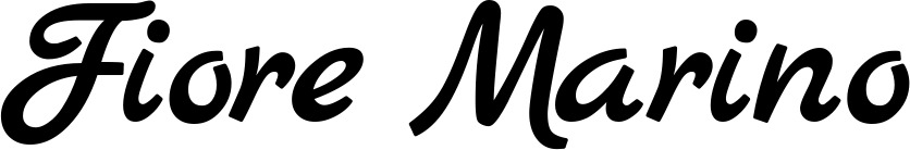 Vorschau des Bootsnamens "Fiore Marino" als Schriftzug für "Bootsbeschriftung Klassisch 77"