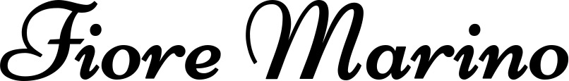 Vorschau des Bootsnamens "Fiore Marino" als Schriftzug für "Bootsbeschriftung Klassisch 84"