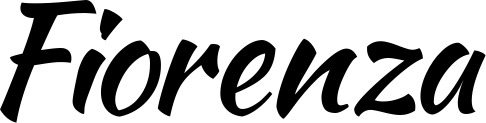Vorschau des Bootsnamens "Fiorenza" als Schriftzug für "Bootsbeschriftung Klassisch 73"