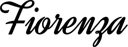 Vorschau des Bootsnamens "Fiorenza" als Schriftzug für "Bootsbeschriftung Klassisch 44"